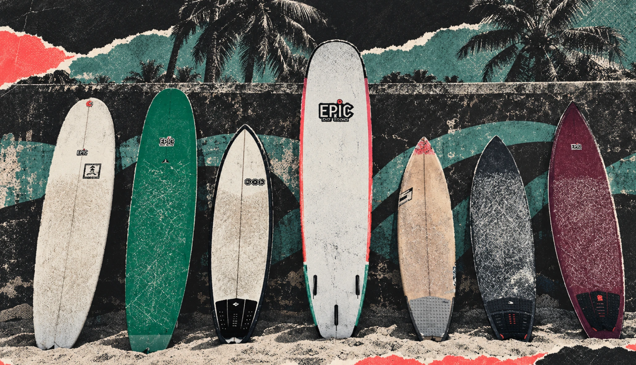 EPIC surfboards available to rent